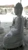 Product image 7 of the product “Seated Buddha made of Riverstone in Bhumisparsha - gesture of touching the earth. 117 cm height. ”